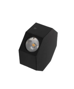 GLOBOSTAR® HIKARI 60687 Μοντέρνο Φωτιστικό Τοίχου – Απλίκα LED 8W 1000lm 30° AC 220-240V Αδιάβροχο IP65 Θερμό Λευκό 2700K – CREE XPE Chip & TÜV SÜD Driver – Μαύρο Ματ – Μ10 x Π4 x Υ10cm – 5 Χρόνια Εγγύηση