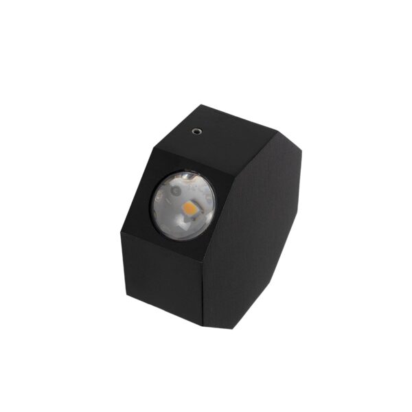 GLOBOSTAR® HIKARI 60687 Μοντέρνο Φωτιστικό Τοίχου – Απλίκα LED 8W 1000lm 30° AC 220-240V Αδιάβροχο IP65 Θερμό Λευκό 2700K – CREE XPE Chip & TÜV SÜD Driver – Μαύρο Ματ – Μ10 x Π4 x Υ10cm – 5 Χρόνια Εγγύηση