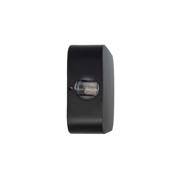 GLOBOSTAR® LUZ 60688 Μοντέρνο Φωτιστικό Τοίχου – Απλίκα LED 8W 1000lm 10° AC 220-240V Αδιάβροχο IP65 Θερμό Λευκό 2700K – CREE XPE Chip & TÜV SÜD Driver – Μαύρο Ματ – Μ13.5 x Π4.5 x Υ13.5cm – 5 Χρόνια Εγγύηση