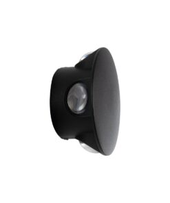 GLOBOSTAR® SOL 60689 Μοντέρνο Φωτιστικό Τοίχου – Απλίκα LED 8W 1000lm 30° AC 220-240V Αδιάβροχο IP65 Θερμό Λευκό 2700K – CREE XPE Chip & TÜV SÜD Driver – Μαύρο Ματ – Μ10 x Π5 x Υ10cm – 5 Χρόνια Εγγύηση