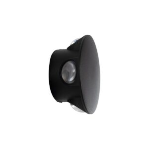 GLOBOSTAR® SOL 60689 Μοντέρνο Φωτιστικό Τοίχου – Απλίκα LED 8W 1000lm 30° AC 220-240V Αδιάβροχο IP65 Θερμό Λευκό 2700K – CREE XPE Chip & TÜV SÜD Driver – Μαύρο Ματ – Μ10 x Π5 x Υ10cm – 5 Χρόνια Εγγύηση