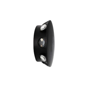 GLOBOSTAR® SOL 60796 Μοντέρνο Φωτιστικό Τοίχου – Απλίκα LED 16W 2000lm 30° AC 220-240V Αδιάβροχο IP65 Θερμό Λευκό 2700K – CREE XPE Chip & TÜV SÜD Driver – Μαύρο Ματ – Μ16 x Π5.5 x Υ16cm – 5 Χρόνια Εγγύηση