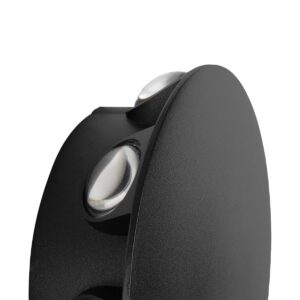 GLOBOSTAR® SOL 60796 Μοντέρνο Φωτιστικό Τοίχου – Απλίκα LED 16W 2000lm 30° AC 220-240V Αδιάβροχο IP65 Θερμό Λευκό 2700K – CREE XPE Chip & TÜV SÜD Driver – Μαύρο Ματ – Μ16 x Π5.5 x Υ16cm – 5 Χρόνια Εγγύηση