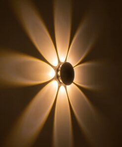 GLOBOSTAR® SOL 60796 Μοντέρνο Φωτιστικό Τοίχου – Απλίκα LED 16W 2000lm 30° AC 220-240V Αδιάβροχο IP65 Θερμό Λευκό 2700K – CREE XPE Chip & TÜV SÜD Driver – Μαύρο Ματ – Μ16 x Π5.5 x Υ16cm – 5 Χρόνια Εγγύηση