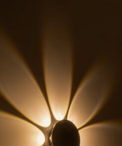 GLOBOSTAR® SOL 60796 Μοντέρνο Φωτιστικό Τοίχου – Απλίκα LED 16W 2000lm 30° AC 220-240V Αδιάβροχο IP65 Θερμό Λευκό 2700K – CREE XPE Chip & TÜV SÜD Driver – Μαύρο Ματ – Μ16 x Π5.5 x Υ16cm – 5 Χρόνια Εγγύηση