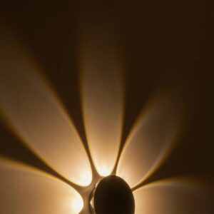 GLOBOSTAR® SOL 60796 Μοντέρνο Φωτιστικό Τοίχου – Απλίκα LED 16W 2000lm 30° AC 220-240V Αδιάβροχο IP65 Θερμό Λευκό 2700K – CREE XPE Chip & TÜV SÜD Driver – Μαύρο Ματ – Μ16 x Π5.5 x Υ16cm – 5 Χρόνια Εγγύηση