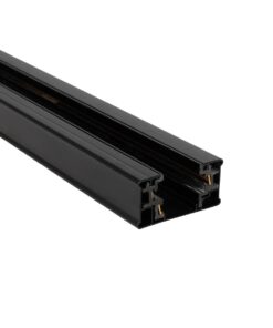 GLOBOSTAR® TRACKOLD-2PH 60875 Διφασική Ράγα 3 Καλωδίων 2L+1N για Σύστημα Ράγας Trackold-2PH AC 220-240V IP20 – Μαύρο Ματ – Μ100 x Π5 x Υ1cm