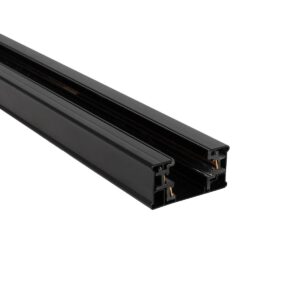 GLOBOSTAR® TRACKOLD-2PH 60875 Διφασική Ράγα 3 Καλωδίων 2L+1N για Σύστημα Ράγας Trackold-2PH AC 220-240V IP20 – Μαύρο Ματ – Μ100 x Π5 x Υ1cm