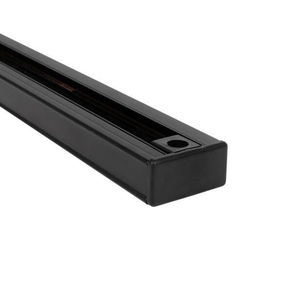 GLOBOSTAR® TRACKOLD-2PH 60875 Διφασική Ράγα 3 Καλωδίων 2L+1N για Σύστημα Ράγας Trackold-2PH AC 220-240V IP20 – Μαύρο Ματ – Μ100 x Π5 x Υ1cm