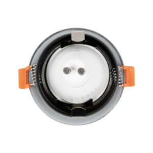 GLOBOSTAR® KAPA 60890 Χωνευτή Στρόγγυλη Βάση Σποτ Οροφής/Μπάνιου για Λάμπα MR16/GU10 Αδιάβροχο IP65 – Νίκελ Βούρτσας Αλουμίνιο & Λευκό Γυαλί – Φ8.5 x Υ4.2cm / Q7.5cm