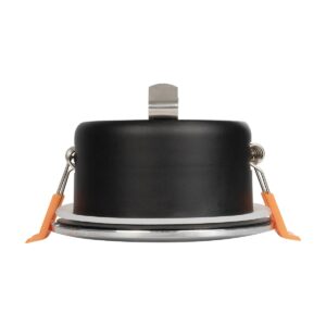 GLOBOSTAR® KAPA 60890 Χωνευτή Στρόγγυλη Βάση Σποτ Οροφής/Μπάνιου για Λάμπα MR16/GU10 Αδιάβροχο IP65 – Νίκελ Βούρτσας Αλουμίνιο & Λευκό Γυαλί – Φ8.5 x Υ4.2cm / Q7.5cm