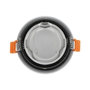 GLOBOSTAR® SIGMA 60892 Χωνευτή Στρόγγυλη Βάση Σποτ Οροφής/Μπάνιου για Λάμπα MR16/GU10 Αδιάβροχο IP65 – Λευκό Αλουμίνιο & Λευκό Γυαλί – Φ8.5 x Υ4.4cm / Q7.5cm