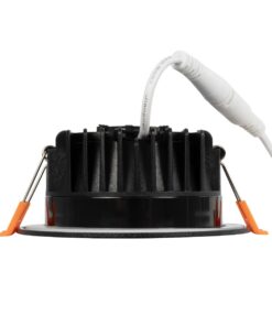 GLOBOSTAR® WATERA 60897 Χωνευτό Downlight Σποτ Panel Μπάνιου & WC LED 12W 1500lm 120° AC 220-240V Αδιάβροχο IP54 Ρυθμιζόμενο Λευκό CCT με Διακόπτη στο Σώμα 2700K/4500K/6000K Dimmable – Lumileds SMD Chip & TÜV SÜD Driver – Μαύρο Ματ – Μ10.8 x Π10.8 x Υ3.2cm / Q9cm – 3 Χρόνια Εγγύηση