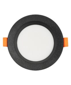 GLOBOSTAR® WATERA 60897 Χωνευτό Downlight Σποτ Panel Μπάνιου & WC LED 12W 1500lm 120° AC 220-240V Αδιάβροχο IP54 Ρυθμιζόμενο Λευκό CCT με Διακόπτη στο Σώμα 2700K/4500K/6000K Dimmable – Lumileds SMD Chip & TÜV SÜD Driver – Μαύρο Ματ – Μ10.8 x Π10.8 x Υ3.2cm / Q9cm – 3 Χρόνια Εγγύηση