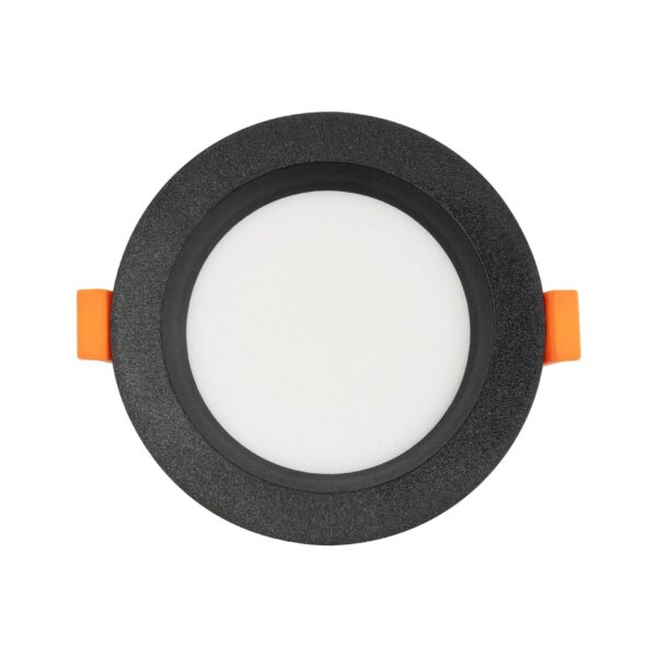 GLOBOSTAR® WATERA 60897 Χωνευτό Downlight Σποτ Panel Μπάνιου & WC LED 12W 1500lm 120° AC 220-240V Αδιάβροχο IP54 Ρυθμιζόμενο Λευκό CCT με Διακόπτη στο Σώμα 2700K/4500K/6000K Dimmable – Lumileds SMD Chip & TÜV SÜD Driver – Μαύρο Ματ – Μ10.8 x Π10.8 x Υ3.2cm / Q9cm – 3 Χρόνια Εγγύηση