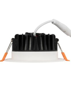 GLOBOSTAR® WATERA 60898 Χωνευτό Downlight Σποτ Panel Μπάνιου & WC LED 12W 1500lm 120° AC 220-240V Αδιάβροχο IP54 Ρυθμιζόμενο Λευκό CCT με Διακόπτη στο Σώμα 2700K/4500K/6000K Dimmable – Lumileds SMD Chip & TÜV SÜD Driver – Λευκό Ματ – Μ10.8 x Π10.8 x Υ3.2cm / Q9cm – 3 Χρόνια Εγγύηση