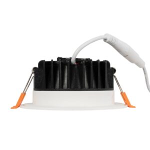 GLOBOSTAR® WATERA 60898 Χωνευτό Downlight Σποτ Panel Μπάνιου & WC LED 12W 1500lm 120° AC 220-240V Αδιάβροχο IP54 Ρυθμιζόμενο Λευκό CCT με Διακόπτη στο Σώμα 2700K/4500K/6000K Dimmable – Lumileds SMD Chip & TÜV SÜD Driver – Λευκό Ματ – Μ10.8 x Π10.8 x Υ3.2cm / Q9cm – 3 Χρόνια Εγγύηση