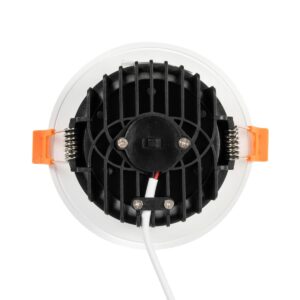 GLOBOSTAR® WATERA 60898 Χωνευτό Downlight Σποτ Panel Μπάνιου & WC LED 12W 1500lm 120° AC 220-240V Αδιάβροχο IP54 Ρυθμιζόμενο Λευκό CCT με Διακόπτη στο Σώμα 2700K/4500K/6000K Dimmable – Lumileds SMD Chip & TÜV SÜD Driver – Λευκό Ματ – Μ10.8 x Π10.8 x Υ3.2cm / Q9cm – 3 Χρόνια Εγγύηση