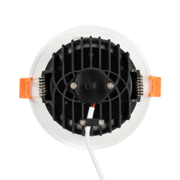 GLOBOSTAR® WATERA 60898 Χωνευτό Downlight Σποτ Panel Μπάνιου & WC LED 12W 1500lm 120° AC 220-240V Αδιάβροχο IP54 Ρυθμιζόμενο Λευκό CCT με Διακόπτη στο Σώμα 2700K/4500K/6000K Dimmable – Lumileds SMD Chip & TÜV SÜD Driver – Λευκό Ματ – Μ10.8 x Π10.8 x Υ3.2cm / Q9cm – 3 Χρόνια Εγγύηση