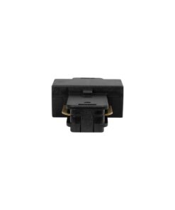 GLOBOSTAR® EUROTRACK-1PH 60903 Μονοφασικός Σύνδεσμος I Επέκτασης Ράγας 2 Καλωδίων 1L+1N για Σύστημα Ράγας Eurotrack-1PH AC 220-240V IP20 – Μαύρο Ματ – Μ9.3 x Π3.5 x Υ1.6cm