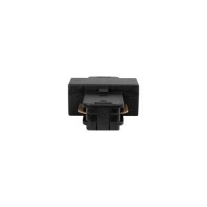 GLOBOSTAR® EUROTRACK-1PH 60903 Μονοφασικός Σύνδεσμος I Επέκτασης Ράγας 2 Καλωδίων 1L+1N για Σύστημα Ράγας Eurotrack-1PH AC 220-240V IP20 – Μαύρο Ματ – Μ9.3 x Π3.5 x Υ1.6cm