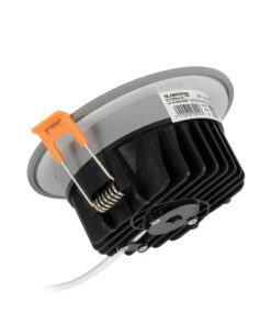 GLOBOSTAR® WATERA 60986 Χωνευτό Downlight Σποτ Panel Μπάνιου & WC LED 12W 1500lm 120° AC 220-240V Αδιάβροχο IP54 Ρυθμιζόμενο Λευκό CCT με Διακόπτη στο Σώμα 2700K/4500K/6000K Dimmable – Lumileds SMD Chip & TÜV SÜD Driver – Γκρι Ανθρακί Ματ – Μ10.8 x Π10.8 x Υ3.2cm / Q9cm – 3 Χρόνια Εγγύηση