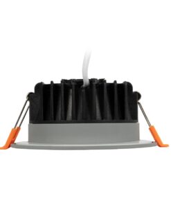 GLOBOSTAR® WATERA 60986 Χωνευτό Downlight Σποτ Panel Μπάνιου & WC LED 12W 1500lm 120° AC 220-240V Αδιάβροχο IP54 Ρυθμιζόμενο Λευκό CCT με Διακόπτη στο Σώμα 2700K/4500K/6000K Dimmable – Lumileds SMD Chip & TÜV SÜD Driver – Γκρι Ανθρακί Ματ – Μ10.8 x Π10.8 x Υ3.2cm / Q9cm – 3 Χρόνια Εγγύηση