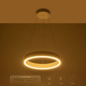 GLOBOSTAR® VENOM 61174 Μοντέρνο Κρεμαστό Φωτιστικό Οροφής LED 30W 3513lm 120° AC 220-240V IP20 Ρυθμιζόμενο Λευκό CCT με Χειριστήριο από 2700K έως 6000K Dimmable – Lumileds SMD Chip – Λευκό Ματ – Μ40 x Π40 x Υ6.5cm – 3 Χρόνια Εγγύηση
