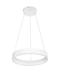 GLOBOSTAR® VENOM 61174 Μοντέρνο Κρεμαστό Φωτιστικό Οροφής LED 30W 3513lm 120° AC 220-240V IP20 Ρυθμιζόμενο Λευκό CCT με Χειριστήριο από 2700K έως 6000K Dimmable – Lumileds SMD Chip – Λευκό Ματ – Μ40 x Π40 x Υ6.5cm – 3 Χρόνια Εγγύηση