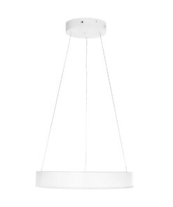 GLOBOSTAR® VENOM 61174 Μοντέρνο Κρεμαστό Φωτιστικό Οροφής LED 30W 3513lm 120° AC 220-240V IP20 Ρυθμιζόμενο Λευκό CCT με Χειριστήριο από 2700K έως 6000K Dimmable – Lumileds SMD Chip – Λευκό Ματ – Μ40 x Π40 x Υ6.5cm – 3 Χρόνια Εγγύηση