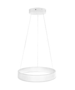 GLOBOSTAR® VENOM 61174 Μοντέρνο Κρεμαστό Φωτιστικό Οροφής LED 30W 3513lm 120° AC 220-240V IP20 Ρυθμιζόμενο Λευκό CCT με Χειριστήριο από 2700K έως 6000K Dimmable – Lumileds SMD Chip – Λευκό Ματ – Μ40 x Π40 x Υ6.5cm – 3 Χρόνια Εγγύηση