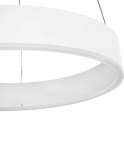 GLOBOSTAR® VENOM 61174 Μοντέρνο Κρεμαστό Φωτιστικό Οροφής LED 30W 3513lm 120° AC 220-240V IP20 Ρυθμιζόμενο Λευκό CCT με Χειριστήριο από 2700K έως 6000K Dimmable – Lumileds SMD Chip – Λευκό Ματ – Μ40 x Π40 x Υ6.5cm – 3 Χρόνια Εγγύηση