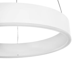 GLOBOSTAR® VENOM 61174 Μοντέρνο Κρεμαστό Φωτιστικό Οροφής LED 30W 3513lm 120° AC 220-240V IP20 Ρυθμιζόμενο Λευκό CCT με Χειριστήριο από 2700K έως 6000K Dimmable – Lumileds SMD Chip – Λευκό Ματ – Μ40 x Π40 x Υ6.5cm – 3 Χρόνια Εγγύηση