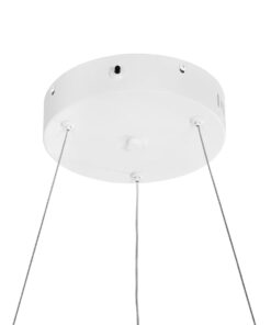 GLOBOSTAR® VENOM 61174 Μοντέρνο Κρεμαστό Φωτιστικό Οροφής LED 30W 3513lm 120° AC 220-240V IP20 Ρυθμιζόμενο Λευκό CCT με Χειριστήριο από 2700K έως 6000K Dimmable – Lumileds SMD Chip – Λευκό Ματ – Μ40 x Π40 x Υ6.5cm – 3 Χρόνια Εγγύηση