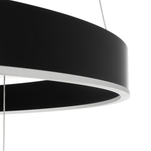 kelvo® VENOM 61188-DECO Μοντέρνο Κρεμαστό Φωτιστικό Οροφής LED 120W 14158lm 120° AC 220-240V IP20 Ρυθμιζόμενο Λευκό CCT με Χειριστήριο από 2700K έως 6000K Dimmable – Lumileds SMD Chip – Μαύρο Ματ – Μ80 x Π80 x Υ60cm – 3 Χρόνια Εγγύηση