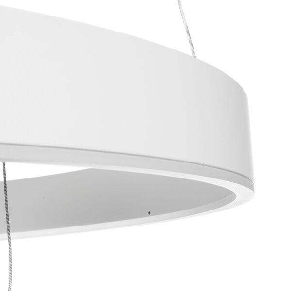 kelvo® VENOM 61189-DECO Μοντέρνο Κρεμαστό Φωτιστικό Οροφής LED 120W 14158lm 120° AC 220-240V IP20 Ρυθμιζόμενο Λευκό CCT με Χειριστήριο από 2700K έως 6000K Dimmable – Lumileds SMD Chip – Λευκό Ματ – Μ80 x Π80 x Υ60cm – 3 Χρόνια Εγγύηση