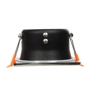 GLOBOSTAR® EPSILON 61318 Χωνευτή Τετράγωνη Βάση Σποτ Οροφής/Μπάνιου για Λάμπα MR16/GU10 Αδιάβροχο IP65 – Νίκελ Βούρτσας Αλουμίνιο & Λευκό Γυαλί – Φ8.5 x Υ4.4cm / Q7.5 x 7.5cm