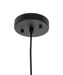 GLOBOSTAR® AGROS 61591 Μοντέρνο Κρεμαστό Φωτιστικό Οροφής με Ντουί 1 x E27 AC 220-240V IP65 – Λευκό & Μάυρο – Μ20 x Π20 x Υ22cm