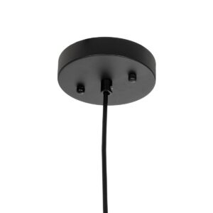 GLOBOSTAR® AGROS 61591 Μοντέρνο Κρεμαστό Φωτιστικό Οροφής με Ντουί 1 x E27 AC 220-240V IP65 – Λευκό & Μάυρο – Μ20 x Π20 x Υ22cm