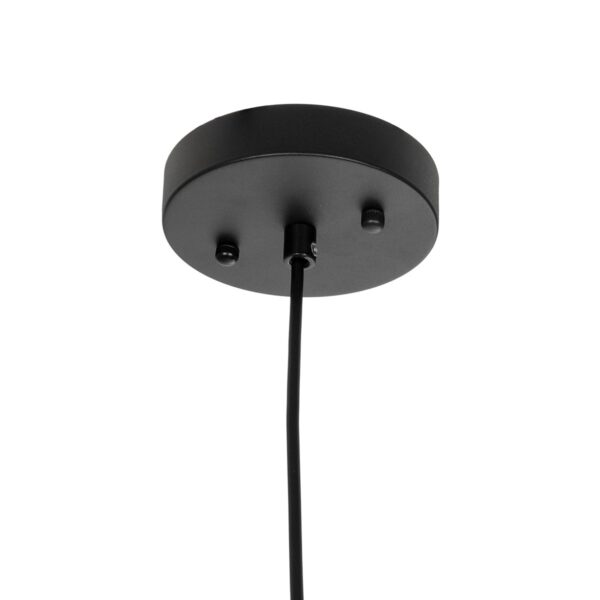 GLOBOSTAR® AGROS 61591 Μοντέρνο Κρεμαστό Φωτιστικό Οροφής με Ντουί 1 x E27 AC 220-240V IP65 – Λευκό & Μάυρο – Μ20 x Π20 x Υ22cm