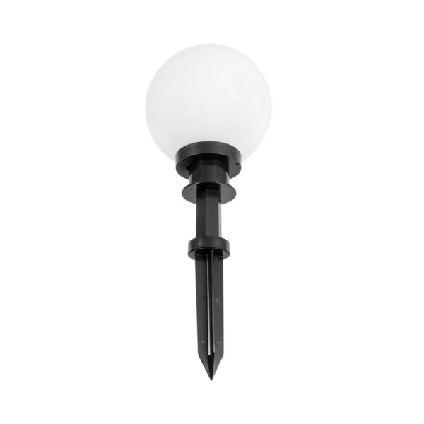GLOBOSTAR® AGROS 61593 Φωτιστικό Κήπου / Καρφωτό με Ντουί 1 x E27 AC 220-240V Αδιάβροχο IP65 – Λευκό & Μάυρο – Μ20 x Π20 x Υ54cm