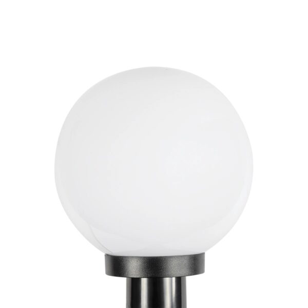 GLOBOSTAR® AGROS 61593 Φωτιστικό Κήπου / Καρφωτό με Ντουί 1 x E27 AC 220-240V Αδιάβροχο IP65 – Λευκό & Μάυρο – Μ20 x Π20 x Υ54cm