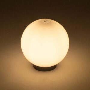 GLOBOSTAR® AGROS 61594 Φωτιστικό Κήπου με Ντουί 1 x E27 AC 220-240V Αδιάβροχο IP65 – Λευκό & Μάυρο – Μ20 x Π20 x Υ22cm