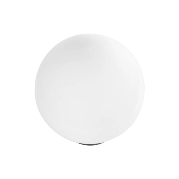 GLOBOSTAR® AGROS 61594 Φωτιστικό Κήπου με Ντουί 1 x E27 AC 220-240V Αδιάβροχο IP65 – Λευκό & Μάυρο – Μ20 x Π20 x Υ22cm