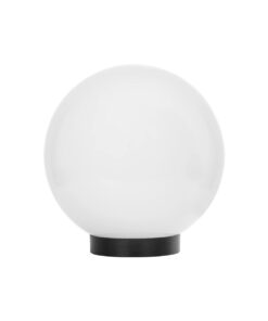 GLOBOSTAR® AGROS 61594 Φωτιστικό Κήπου με Ντουί 1 x E27 AC 220-240V Αδιάβροχο IP65 – Λευκό & Μάυρο – Μ20 x Π20 x Υ22cm