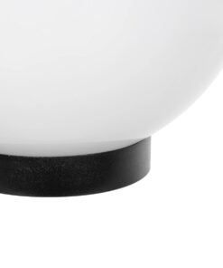 GLOBOSTAR® AGROS 61594 Φωτιστικό Κήπου με Ντουί 1 x E27 AC 220-240V Αδιάβροχο IP65 – Λευκό & Μάυρο – Μ20 x Π20 x Υ22cm