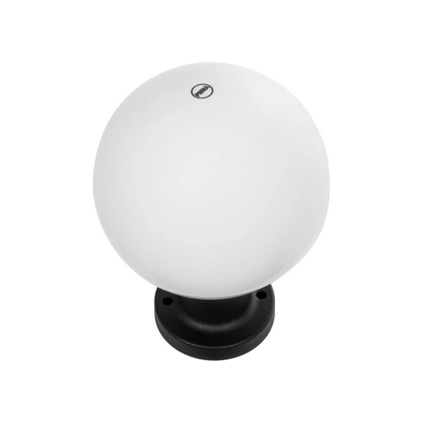 GLOBOSTAR® AGROS 61595 Φωτιστικό Κολωνάκι Κήπου με Ντουί 1 x E27 AC 220-240V Αδιάβροχο IP65 – Λευκό & Μάυρο – Μ20 x Π20 x Υ30cm