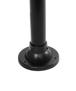 GLOBOSTAR® AGROS 61596 Φωτιστικό Κολωνάκι Κήπου με Ντουί 1 x E27 AC 220-240V Αδιάβροχο IP65 – Λευκό & Μάυρο – Μ20 x Π20 x Υ100cm