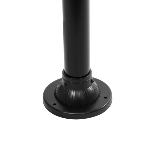 GLOBOSTAR® AGROS 61596 Φωτιστικό Κολωνάκι Κήπου με Ντουί 1 x E27 AC 220-240V Αδιάβροχο IP65 – Λευκό & Μάυρο – Μ20 x Π20 x Υ100cm