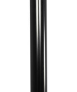 GLOBOSTAR® AGROS 61597 Φωτιστικό Κολωνάκι Κήπου με Ντουί 1 x E27 AC 220-240V Αδιάβροχο IP65 – Λευκό & Μάυρο – Μ30 x Π30 x Υ240cm